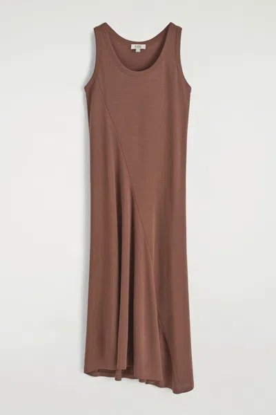 Cos Asymmetric Jersey Midi Dress