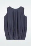 Cos Balloon Sleeveless Top In Blue