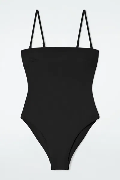 Cos Bandeau Swimsuit In Nero