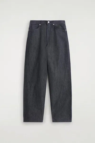 Cos Barrel-leg Denim Pants In Purple