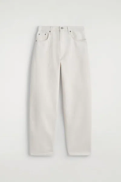 Cos Bay Barrel-leg Jeans In White