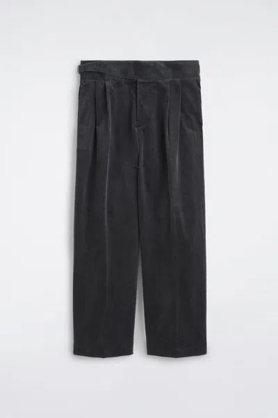 Cos Belt-detail Corduroy Relaxed-fit Wide-leg Pants In Multi