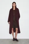 Cos Belted Double-faced Wool Coat In Red