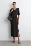 Cos Belted Midi T-shirt Dress