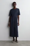 Cos Belted Midi T-shirt Dress