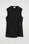 Cos Belted Wrap-front Waistcoat
