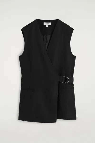 Cos Belted Wrap-front Waistcoat