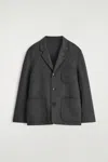 Cos Blazer Destrutturato In Lana In Gray