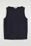 Cos Boat-neck Tank Top In Blue
