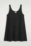 Cos Boiled-wool A-line Mini Dress In Black