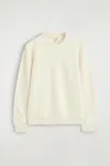 Cos Boiled-wool Crew-neck Jumper In White