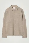 Cos Boiled-wool Overshirt In Beige