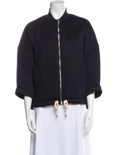 Pre-owned Cos Bomber Jacket In Blue