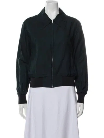 Pre-owned Cos Bomber Jacket In Green