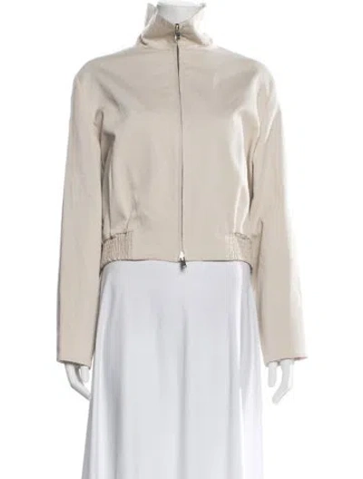 Pre-owned Cos Bomber Jacket In Neutrals