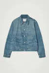 Cos Boxy Denim Jacket In Blue