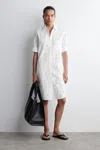 Cos Broderie Anglaise Shirt Dress