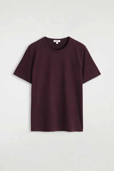 Cos Brushed-cotton Shirt In Red