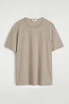 Cos Brushed-cotton Shirt In Beige