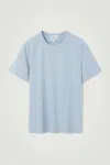 Cos Brushed Lightweight T-shirt In Blue