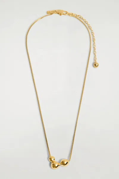 Cos Bubble Pendant Necklace In Brown