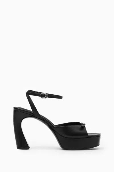 Cos Buckled Platform Sandals In Black