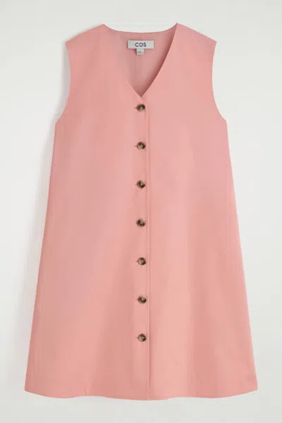 Cos Abito Mini In Cotone Pima Con Bottoni