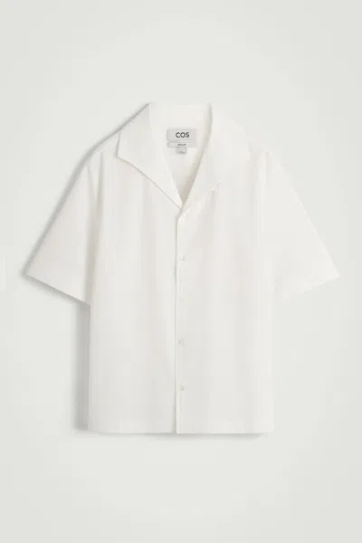 Cos Camp-collar Seersucker Shirt