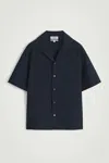 Cos Camp-collar Seersucker Shirt