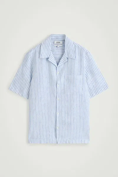 Cos Camp-collar Linen Shirt