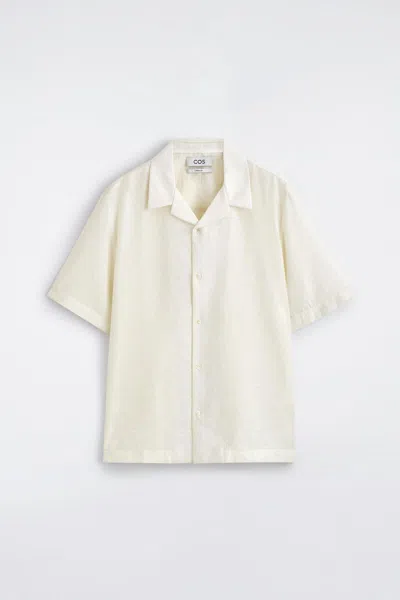 Cos Camicia Con Colletto Aperto In White