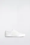 Cos Canvas Plimsoll Trainers In White