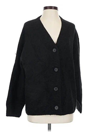 Pre-owned Cos Cardigan Sweater In Black