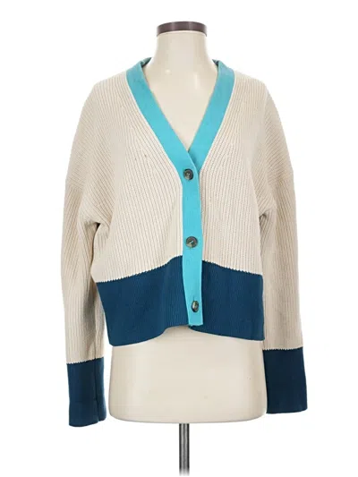 Pre-owned Cos Cardigan Sweater In Blue