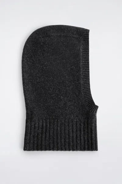 Cos Cashmere Balaclava In Black
