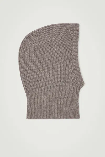 Cos Cashmere Balaclava In Brown