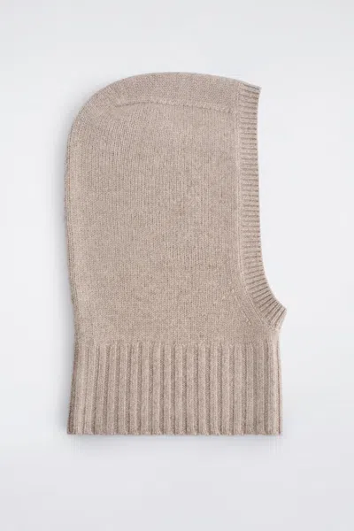 Cos Cashmere Balaclava In Sand