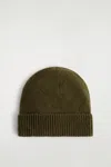 Cos Cashmere Beanie In Green