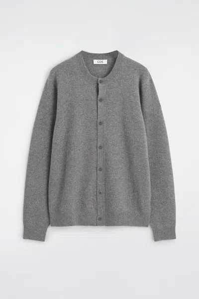 Cos Cashmere Cardigan In Gray