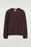 Cos Maglione Girocollo In Cashmere In Red