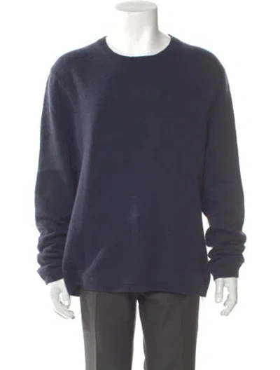 Pre-owned Cos Cashmere Crew Neck Pullover In Blue