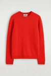 Cos Cashmere Crew-neck Sweater In Orange