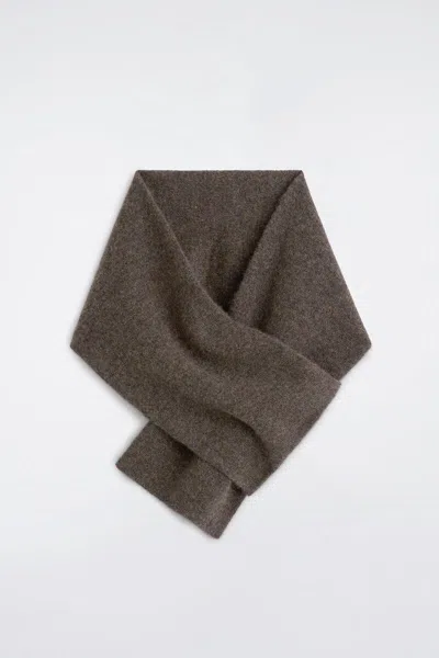 Cos Cashmere Pull-through Scarf In Brown