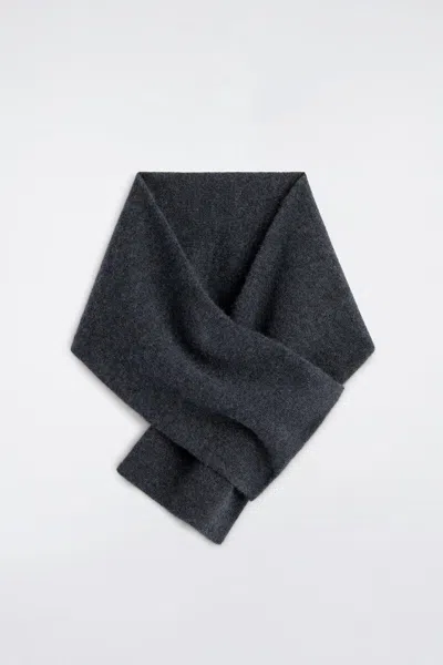 Cos Cashmere Pull-through Scarf In Gray