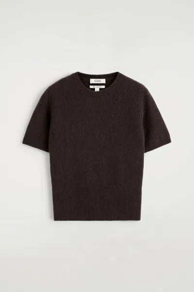 Cos Cashmere T-shirt In Brown