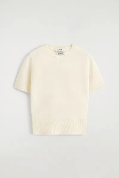 Cos Cashmere T-shirt In Sand
