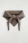 Cos Cashmere Triangle Scarf In Brown