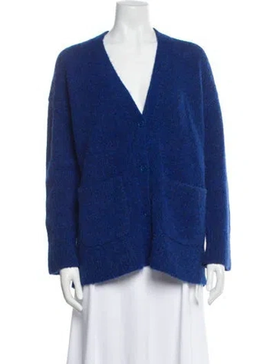 Pre-owned Cos Cashmere V-neck Sweater In Blue