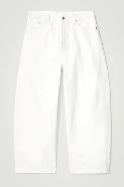 Cos Cask Barrel-leg Jeans - Relaxed In White