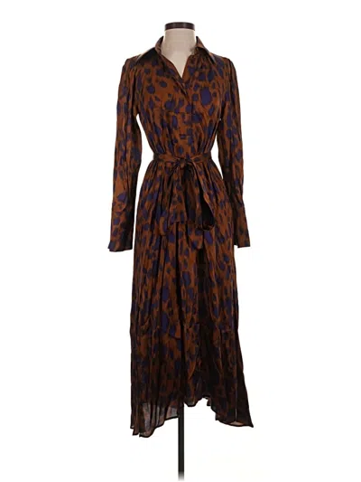Pre-owned Cos Casual Dress In Brown